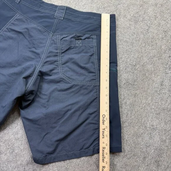 Kuhl Mutiny River Shorts Men 30 Blue Nylon Stretch Zip Cargo 10" 5048 - Picture 12 of 15